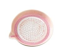 Générique Porcelain Pulp Maker, Manual Puree System, 6.3 inches Lightweight with Glazed, Ergonomic Finger Support Bowl, Vegetable Dish with Grooved Rim, Onion Pulper for Home Kitchen Meal Prep