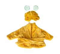 Générique Porch Geese Clothes, Dress Up Costume Set, 300g Yard Statue Bathrobe, 2-Piece Outfit, Colorful Fabric for Halloween Terrace Lawn Courtyard Homeowners Collectors Event Organizers Velvet