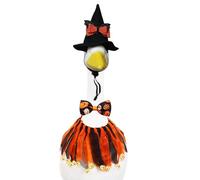 Générique Porch Geese Outfits, Halloween Costume with Hat Bow Tie and Skirt, 3-Piece Dress-Up Set 23 Inch Garden Statue, Outdoor Yard Terrace Festival Decor Holiday Atmosphere