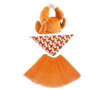 Générique Porch - Vêtements De Statue De Pelouse | Chéprise De La Pelouse Saisonnière avec Tutu, Chapeau Et Bib | Décorations Drôles De Statues De Jardin d'automne pour La Cour en Plein Air, Le