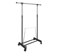 Générique Port-Manteau réglable 4 roulettes 1 Rail d'accrochage,Rangement & Organisation,Rangements pour armoires à vêtements,Organiseurs pour armoires & penderies pour vêtements,Noir,1.92KG,50259