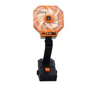 Générique Portabłe Camping Fan Light, Rechargeable 3-Speed Silent Desktop Fan With Integrated LED, High-Strength Design For Tents And RVs, Essentiâl Outdoor Travel And Power Outage Tool, Single Unit