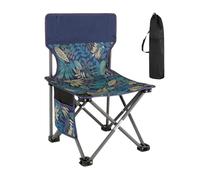 Générique Portable Camping Chair, Lightweight Folding Backpack Chair, Compact Seat with Side Pocket, 28.35x16.93x16.93 inches Support for Outdoor Adventures, Travel, Beach, Hiking, Picnic