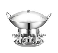 Générique Portable Caquelon Fondue, Chauffage De L'Alcool Appareil Fondue Chinoise, Pour Les Pique-Niques Et Les RandonnéEs, Utilisable Aussi Bien à L'IntéRieur Qu'à L'ExtéRieur, LéGer Et Pratique