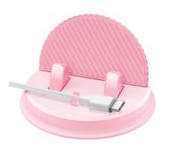 Générique Portable Car Dash Phone Holder, 360-Degree Adjustable Cellphone Stand, Anti-Slip Suction Cup with Cable Management, Compatible with All Smartphones, Hands-Free Driving, Safe and Convenient