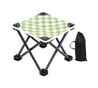 Générique Portable Checkerboard Design Stool | Outdoor Folding Chairs Small | Backpacking Chair For Beach Sports Concert Lawn Fishing Travel Picnic Backyard Patio