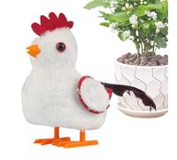 Générique Portable Chicken Toy, Electronic Walking Chirping Plush Toy, 9.84x3.54x6.1 inches Heavy Duty Educational Learning Plushed Doll for Boys, Girls, Children, Kids and Toddler