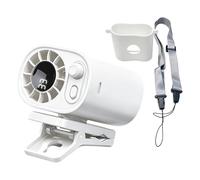 Générique Portable Clip on Fan - 100-Speed Cooling Tool, Compact Size with Secure Grip, Rechargeable Lithium Battery, Stealthy Quiet Motor, Mini Summer Ventilator for Travel Home Concert Indoor