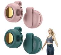 Générique Portable clip-on fan; clothes clip fan; 3 wind speeds; 5-hour battery life; USB-C fast charging. Suitable for walking, traveling, office work, etc. (Rose + Vert)