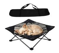 Générique Portable Cooling Pet Cot - Summer Dog Bed | Moisture-Resistant Waterproof with Bag | Outdoor Mesh Sleeping Bed for Living Room Camping Yard Balcony Garden Backyard Puppy Kittchens