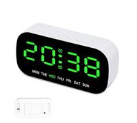 Générique Portable Desk Clock - Lightweight Table Clock, 13x3.5x6.5cm Digital Clocks for Bedside, Electronic Clocks Device, Home Room Timepiece, Bedroom Alarm for Home Office Tabletop Decor