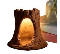 Générique Portable Desk Lamp, Tree Hole Light, 5.12x5.12 Inches Rechargeable Fixture with Strong Build, Nightstand Accessory, Modern Style Lamp with Design, Home Lighting for Living Room and Dorm