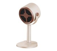 Générique Portable Desktop Range Hood | ABS, 14x27cm, Beige | USB Rechargeable Kitchen Exhaust Fan With 90° Adjustable Rotation | Eliminator For Hot Pot, BBQ, RV, Apartment & Indoor Cooking