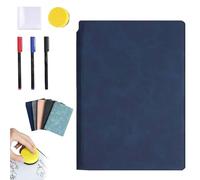 Générique Portable Dry Erase Board, 2026 New Reusable Whiteboard Notebook, Portable Small Dry Erase Board Whiteboard Notebook Handheld for Office School Home Use (Blue)