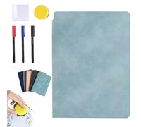 Générique Portable Dry Erase Board, 2026 New Reusable Whiteboard Notebook, Portable Small Dry Erase Board Whiteboard Notebook Handheld for Office School Home Use (Cyan)