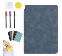 Générique Portable Dry Erase Board, 2026 New Reusable Whiteboard Notebook, Portable Small Dry Erase Board Whiteboard Notebook Handheld for Office School Home Use (Denim Blue)