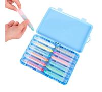 Générique Portable Dustless Chalk, Colorful Writing Pens for Drawing, Safe Non-Messy Classroom Chalk, Organizer for Outdoor Blackboard Whiteboard Sidewalk, Birthday Party Supplies Educators Artists