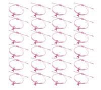 Générique portable en ruban rose fabriqué à la main de sensibilisation matériaux durables pour la cause sociale Bandes de sensibilisation tressées confortables