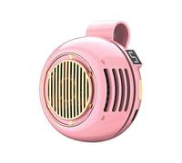 Générique Portable Fan | ABS & Electronic, 2.5in X 1.6in, 105g, 1000mAh | 5-Speed Bladeless Mini Fan, 360° Rotation | USB Rechargeable For Office, Travel, Outdoor