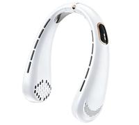 Générique Portable Fan - ABS Metal 5 Speed USB Rechargeable Neck Fan