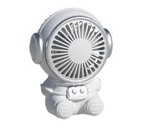 Générique Portable Fan - Astronaut Shape Personal Cooling Device, Quiet USB Charging Desk Fan, Space-Themed Handheld Cooler | Compact Travel Accessory For Camping Garden Gym School Outdoor