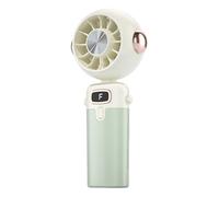 Générique Portable Fan, Usb Mini, Folding Cooling Ventilator with 3.15x1.77x6.89 Inches, Rechargeable Design, Cooling Blower for Desk, Summer, Travel, Beach, Camping, Car, Baby, White