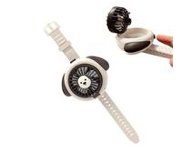 Générique Portable Fan - Watch Shape Cooler, Rechargeable Wrist Strap Device for Travel Vacation, Small Air Gadget with 3 Speed, Outdoor Gear, Handy Breeze Machine for Beach Picnic and Cycling Run
