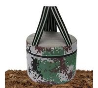 Générique Portable Farming Stool - Lightweight Camouflage Round Foldable Design | Portable Folding Seat with Phone Pocket | Compact Outdoor Stool for Fishing Tea Picking Gardening Camping Picnic Use