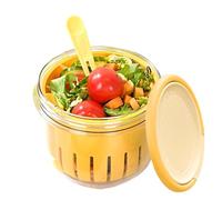 Générique Portable Fruit Snack Container - 650ml Salad Cup, Leakproof Freshkeeping Lid | Lightweight Reusable Storage For Office Party Camping Travel Hiking Picnic