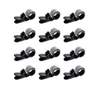 Générique Portable Garden Clips, 12 Pieces Adjustable Flagpole Clip, Anti-Wind Flag Fasteners, Banner Pole Accessories, Ideal for Yard, Backyard, Project, Outdoor, Indoor Use 1.65 inch