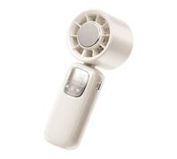 Générique Portable Hand Fan, Foldable Cooling Device, LED Display Mini Fan, 100 Speed Settings, Compact Build, USB Rechargeable, Quiet Operations, Easy Carry, Perfect for Travel, Makeup, Commutes