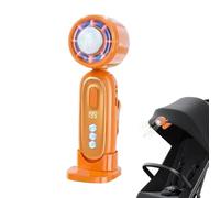 Générique Portable Handheld Fan,Foldable Cooling with Back Clip - Personal Fans Portable Rechargeable | for Travel Summer Camping Hiking Fishing Outdoor Home Office Bedroom Desk