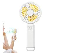 Générique Portable Handheld Fan Mini Personal Cooling Fan ABS Quiet Desktop F́an With 3 Speed Settings 800mAh Type C Rechargeable Design For Home Office Travel Camping Hiking Lightweight Outdoor Use