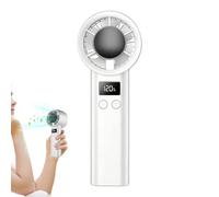 Générique Portable Handheld Fan Rechargeable Quiet LED Display 120-Speed | Small Handheld Fan Rechargeable for Summer Outdoor Hiking Travel Picnic Vacation Home Bedroom Office Women Men Kids