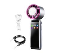 Générique Portable Handheld Fan with Ice Cooling, Adjustable Wind Speed