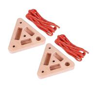 Générique Portable Hangboard Trainer, Wooden Climbing Grip Board Depth Pockets, Hand Strengthener, Training Tool with Modern Style, Fitness Equipment for Home Gym Garage Basement Dorm Studio