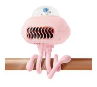 Générique Portable Hanging Bladeless Fan - Rechargeable Stroller Fan | 3-Speed Flexible Tripod Personal Fans | Cooling Tool Rechargeable Battery Flexible for Home Travel Crib Bed Car Seat Bike Sleep