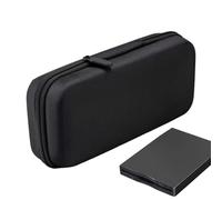 Générique Portable Hard Drive Case, Shockproof Carrying Bag, 7.87x3.94x1.97 inches Lightweight Cylindrical Enclosure, Electronics Organizer with Handle for Laptop Computer Data Storage
