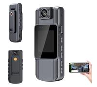 Générique Portable HD Action Camera, 4K/1080P Mini Wearable Action Camera, Night Vision Actions Cameras, 150°Wide Angle, 180°Lens Rotatable with Audio and Video Recording (4K)