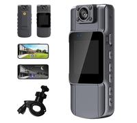 Générique Portable HD Action Camera, Mini Wearable Action Camera, Night Vision Actions Cameras, with Audio, Video Cameras Recorder, 180°Lens Rotatable, for Travel (Set 1)