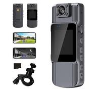 Générique Portable HD Action Camera, Mini Wearable Action Camera, Night Vision Actions Cameras, with Audio, Video Cameras Recorder, 180°Lens Rotatable, for Travel (Set 3)