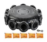 Générique Portable Mesh Lobster Catching Net - Foldable Steel Wire Frame, Traps Blue Crabs Secures Live | Multi Entrance Aquatic Outdoor Stream Gear for Fishermen, Resists Strong Currents