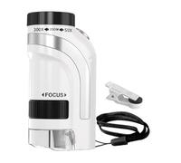 Générique Portable Microscope - 50x-300x Zoom Digiscope with UV Light, Handheld Digital Microscope for Kids Adults, Battery Powered, Capture | Science Exploration Christmas Birthday Gift