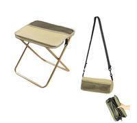 Générique Portable Mini Outdoor Camping Folding Seat,Foldable Backpack Stool,Camping Board with Adjustable Shoulder Straps,Carry Bag for Camping, Hiking, Fishing & Events (Khaki-Large)