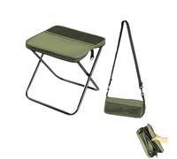 Générique Portable Mini Outdoor Camping Folding Seat,Foldable Backpack Stool,Camping Board with Adjustable Shoulder Straps,Carry Bag for Camping, Hiking, Fishing & Events (Green-Small)