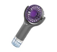 Générique Portable Mist Fan - 3 Speed USB Charging Misting Blower, Handheld Water Spray Cooling Fan, Rechargeable Portable Air Cooler, Summer Cooling Device for Outdoor Office Beach Travel Camping