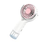 Générique Portable Mist Fan - 3-Speed USB Charging Misting Blower, Rechargeable Portable Air Cooler Fan for Outdoor Office Patio Beach Travel Camping Backyard Sports Summer Cooling