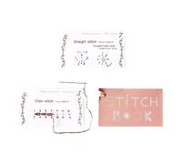 Générique Portable « Mon Livre De Coutuŕe Créatif » - Kit De Cartes De Patrons De | Kit De De Voyage Pour Diverses Techniques, Broderie, Point Arrière, Points Droits, Amélioration Des Compétence