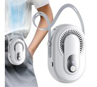Générique Portable Neck Fan - USB Rechargeable Hands | Free Personal Fan Outdoor & Office | Adjustable 360° Cooling, Quiet, Lightweight Design | Perfect For Travel, Sports, Desk, Home, Gym & Daily Us