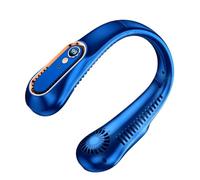 Générique Portable Neck Fan - Wearable Device for Summer Travel Activities | 1200mAh Rechargeable Battery with Hands Free Design, Personal Air Circulator for Office Outdoor Use, 7.87x7.09x2.36 in